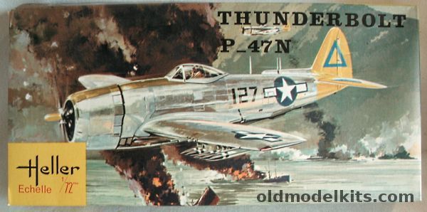 Heller 1/72 Republic P-47N Thunderbolt - USAF, L084 plastic model kit